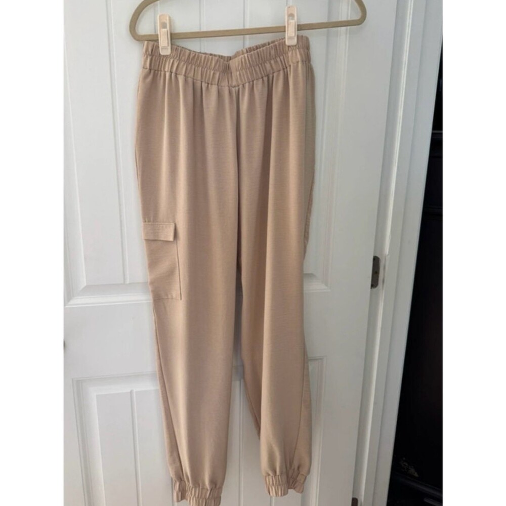 Como Vintage Beige Cargo Jogger Pants